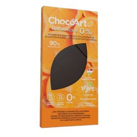 Chocoartz narancsos étcsokoládé (édesítőszerrel, 0% cukortartalommal) 90g