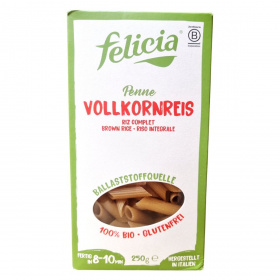 Felicia bio gluténmentes barnarizs száraztészta - penne 250g