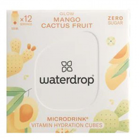 Waterdrop microdrink glow (mangó, kaktuszgyümölcs, sárgabarack ízesítéssel) 12db