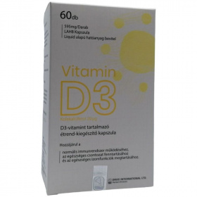 Bio Vitality vitamin D3 lágy zselé kapszula 60db