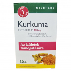 Interherb Napi 1 Kurkuma Extraktum 100mg kapszula 30db