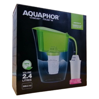 Aquaphor Smile (fehér, A5 szűrőbetéttel) vízszűrő kancsó 1db