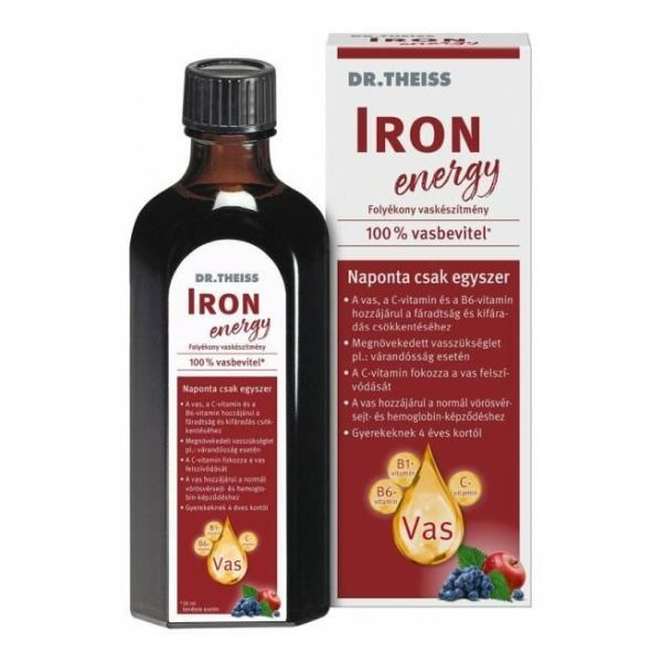 4440 Ft Dr. Theiss Iron Energy folyadék 250ml Egészségpláza Budapest