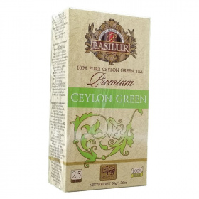 Basilur premium green zöld tea 25x2g