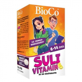 BioCo Suli vitamin citromos (6-14 éveseknek) rágótabletta 90db