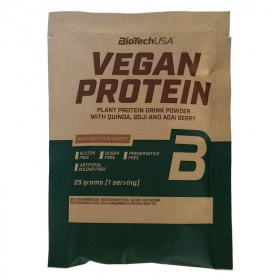 BioTechUSA Vegan protein mogyoró ízű fehérje italpor 25g