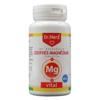 Dr. Herz szerves magnézium + B6 + D3-vitamin tabletta 60db