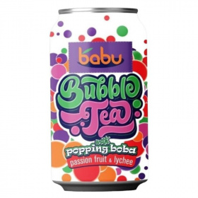 Babu bubble tea - passion fruit, lychee 315ml