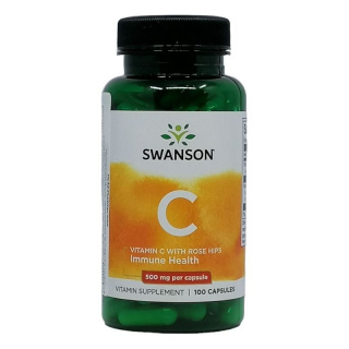 Swanson C-vitamin 500mg csipkebogyóval kapszula 100db