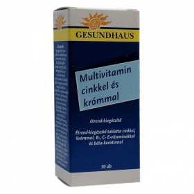 Gesundhaus multivitamin tabletta cinkkel és krómmal 30db