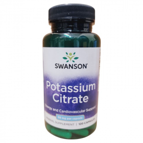 Swanson Potassium citrate Kálium-citrát 99mg kapszula 120db