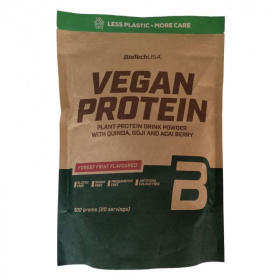 BioTechUSA Vegan Protein fehérje italpor erdei gyümölcs 500g