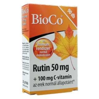 BioCo Rutin 50mg + 100mg C-vitamin tabletta 90db