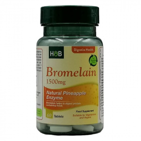 H&B Bromelain Enzim tabletta 1500 mg 60 db