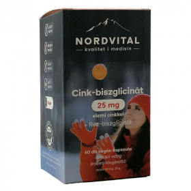 Nordvital Cink-biszglicinát +Réz kapszula 60 db