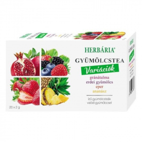Herbária tea variációk gránátalma-eper-erdei gyümölcs-ananász 20db