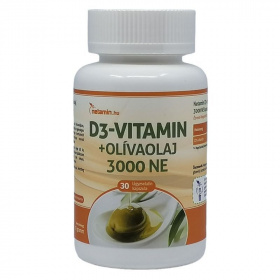 Netamin D3-vitamin 3000NE lágyzselatin kapszula + olívaolaj 30db