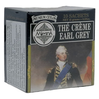 Mlesna Earl Grey cream ízesítésű fekete tea 10db