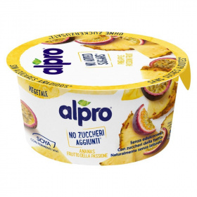 Alpro szójagurt (ananász-maracuja, hozzáadott cukrot nem tartalmaz) 135g