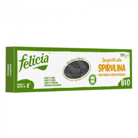 Felicia bio barnarizs spirulina spagetti gluténmentes tészta 250g