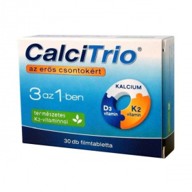 CalciTrio kalcium + K2 + D3-vitamin filmtabletta 30db