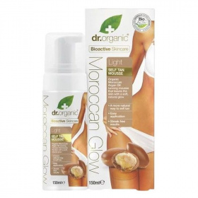 Dr.Organic Moroccan Glow Önbarnító hab - light 150ml