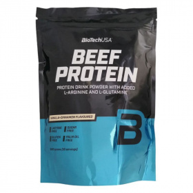 BioTechUSA Beef Protein fehérje italpor - vanília-fahéj 500g