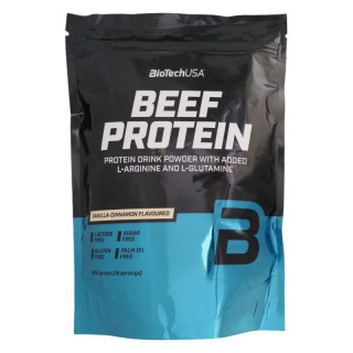 BioTechUSA Beef Protein fehérje italpor - vanília-fahéj 500g