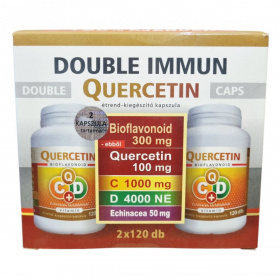 Double Immun Quercetin C+D vitamin Echinacea kapszula (2x120db) 240db