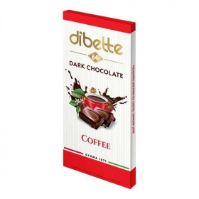 Diabette töltött étcsokoládé - kávé 80g