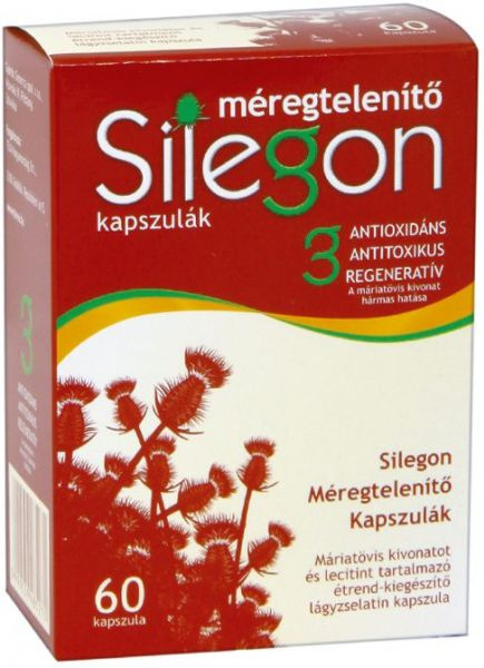 Silegon méregtelenítő kapszula - 60 db