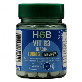 H&B B3-vitamin tabletta 100 mg 120 db