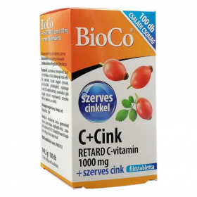 BioCo C + Cink Retard C-vitamin 1000mg filmtabletta 100db