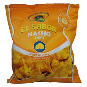 El Sabor big nacho chips gluténmentes sajtos 225g