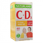 Naturland 1000mg C-vitamin+4000NE D-vitamin tabletta 40db Naturland 1000mg C-vitamin+4000NE D-vitamin tabletta 40db