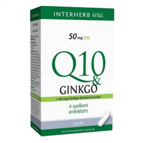 Interherb Q10 & ginkgo kapszula 30db