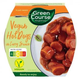 Green Course vegán hot dog rudacska (curry szószban) 300g
