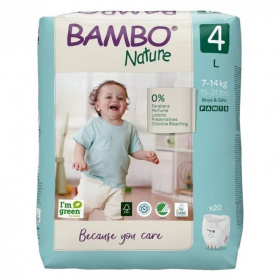 Bambo pants eldobható bugyipelenka 4-es méret, 7-14 kg 20db