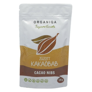 Organiqa Cacao Nibs (bio, Criollo), zúzott kakaóbab 125g