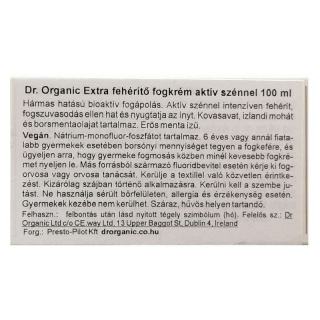 Dr. Organic bio Aloe Vera fogkrém 100ml