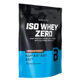 BioTechUSA Iso Whey Zero (csokoládé) tejsavó fehérjepor 500g