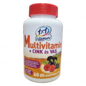 1x1 VitaDay Multivitamin + cink + vas rágótabletta 60db