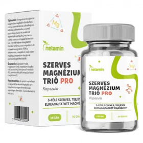 Netamin Szerves Magnézium TRIÓ Pro kapszula 90db
