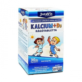 JutaVit kalcium + D3 rágótabletta 30db