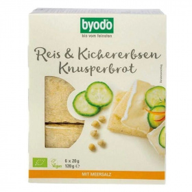 Byodo bio kenyérlapok - rizs, csicseriborsó 120g