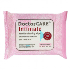 Doctor Care intim nedves törlőkendő (100% biodegradable) 20db