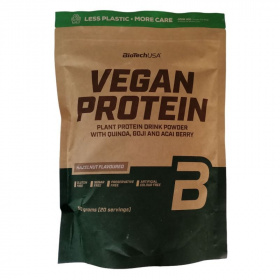 BioTechUSA Vegan protein mogyoró ízű fehérje italpor 500g