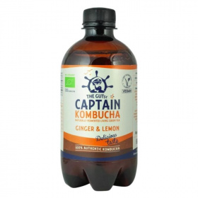 Captain Kombucha fermentált zöld tea (gyömbér-citrom) ital 400ml