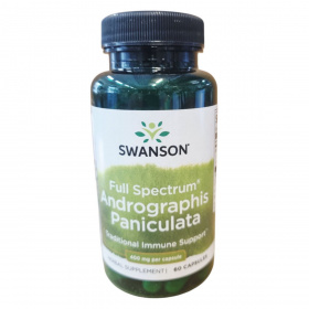 Swanson Andrographis Paniculata full spektrum 400mg kapszula 60db