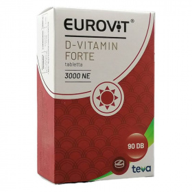 Eurovit D-vitamin 3000NE Forte tabletta 90db